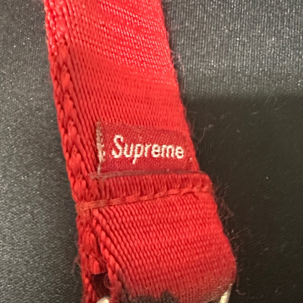 Supreme Red Lanyard with Metal Clip